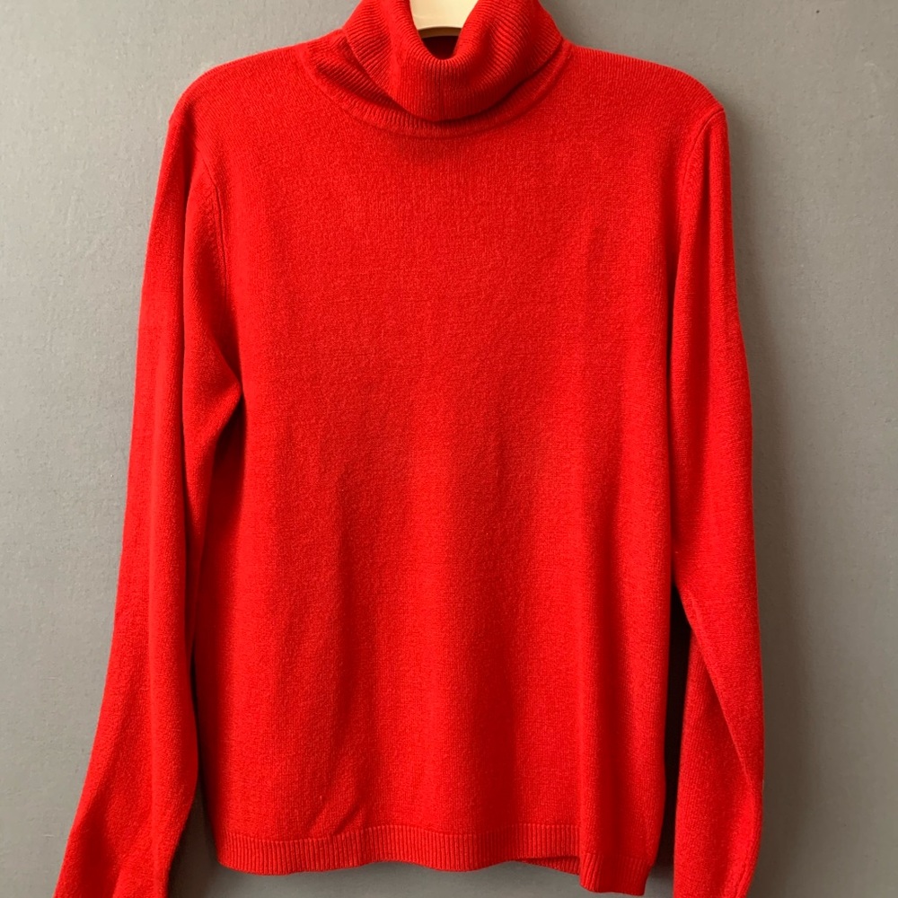 Red turtleneck sweater, NY&Co